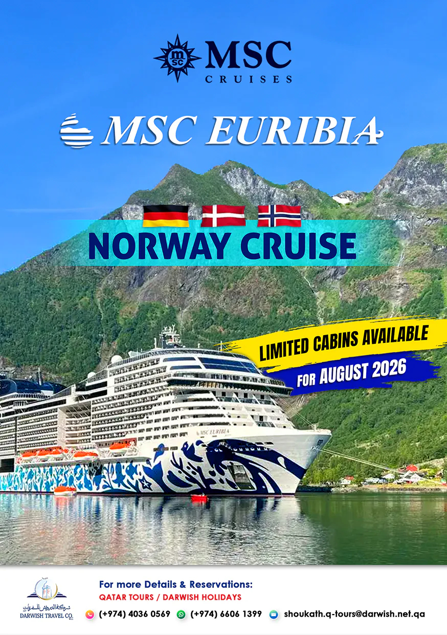 MSC Euribia — Norway cruise via Germany and Denmark, August 2026